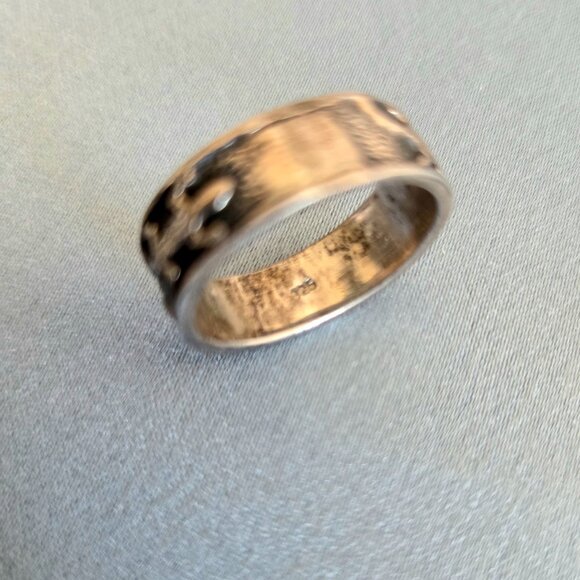 Sterling silver ring with lizards design. - Picture 8 of 8